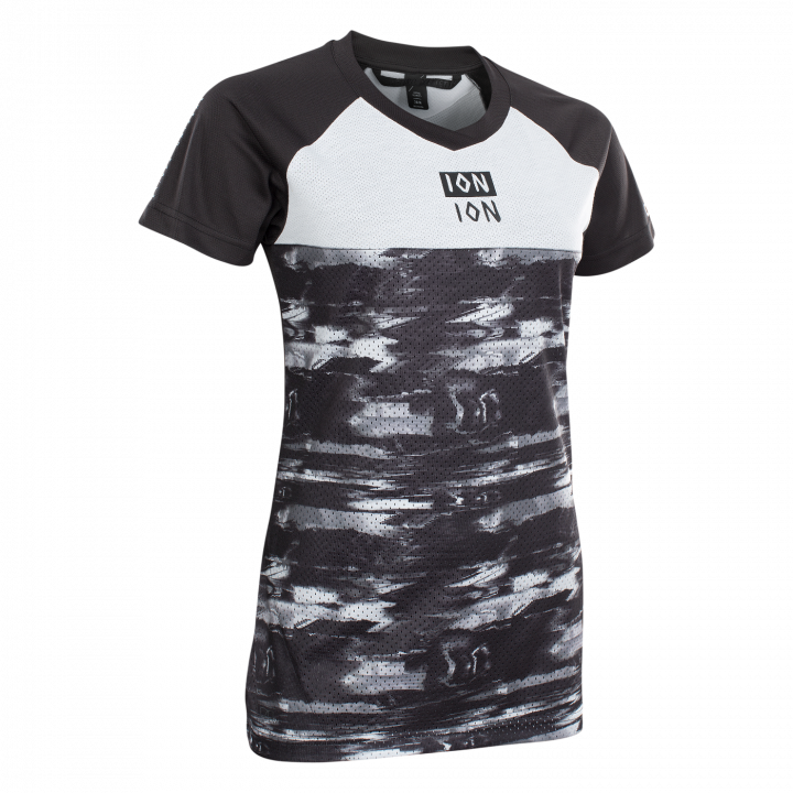 POLERA ION SCRUB SS AMP DISTORTION MUJER NEGRA SS21