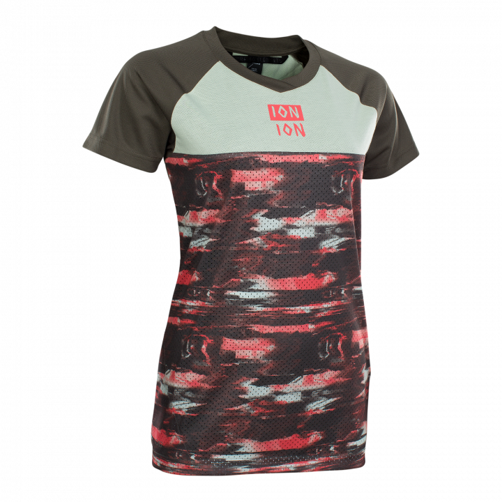 POLERA ION SCRUB SS AMP DISTORTION MUJER ROSADA SS21